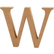 Creativ Company Bogstav W, H: 8 cm, tykkelse 1,5 cm, MDF, 1stk