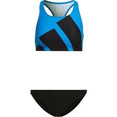 Adidas Women Bikini Sets adidas Women's Big Logo Graphic Bikini Set - Blue Rush