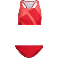 Rosso Costumi da bagno Adidas Women's Big Logo Graphic Bikini Set - Semi Turbo