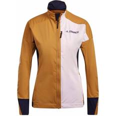 Women ski jacket adidas Terrex Xperior Cross-Country Ski Soft Shell Jacket Women - Mesa/Clear Pink