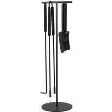 Beste Ofenbestecksets Blomus Ashi Kamingarnitur 5-tlg. schwarz/H 75,5cm x Ø 22cm