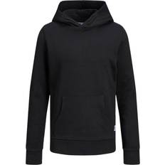 Ropa de niños Jack & Jones Boy's Kangaroo Pocket Hoodie - Black/Black (12184813)