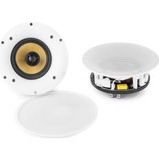 Blanco - Sí Altavoces de Pared Power Dynamics 952.596 WCS80 Conjunto Altavoz Techo WiFi/BT 140W 8"