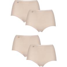 Beige - Donna Mutande Sloggi Basic + Maxi Briefs 4-pack - Skin