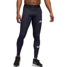 Blåa - Fitness & Gymträning - Herr Tights adidas Techfit Long Tights Men - Legend Ink