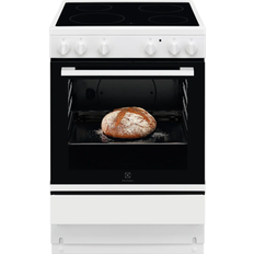 Electrolux komfur LKR6000CNW Sort, Hvid
