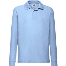 Fruit of the Loom Kid's 65/35 Long Sleeve Polo - Sky Blue (0632010)