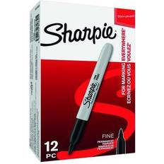 Arts & Crafts Sharpie S0810930 Marker Fine Tip, Black, 12Pk