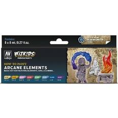 Taide ja Käsityöt Vallejo VAL80258 Farb-Set, WizKids Arcane Elements, 8 x 8 ml Model Paint, Various, 8 ml (Pack of 8)