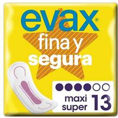 Protecciones Menstruales Evax Compresas Maxi 13 U