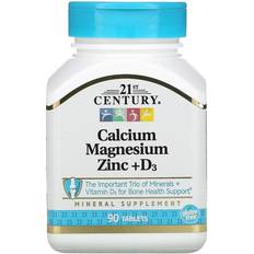 21st Century Calcium Magnesium Zinc + D3 90 pcs