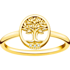 Rings on sale Thomas Sabo Charm Club Tree of Love Ring - Gold/Transparent