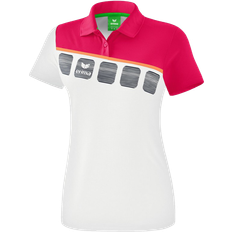 Erima 5-C Polo Shirt Women - White/Love Rose/Peach