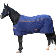 Roestvrij staal Paardendekens Bucas Therapy cooler deken, g, Dark Blue/Orange