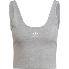 adidas Women Originals Adicolor Essentials Rib Tank Top - Medium Grey Heather