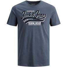 T-skjorter Jack & Jones Logo Decorated T-shirt - Blue/Grisaille