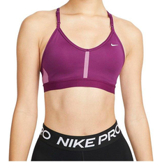 Indy v neck bra sport bh dam Nike Dri-FIT Indy Light-Support Padded V-Neck Sports Bra Plus Size - Sangria/Light Bordeaux/Sangria/White