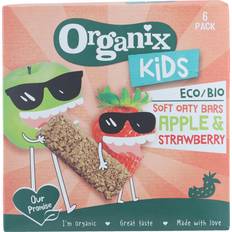 Jordbær Babymad & Tilskud Organix Strawberry & Apple Soft Oaty Bars 30g 6pack