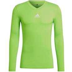 Fußball Basisschicht Adidas Team Base Long Sleeve T-shirt Men - Solar Green