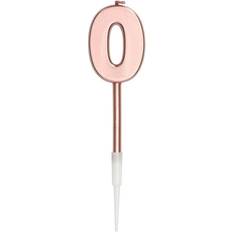 Folat Kagelys Roséguld Metallic Tal 0