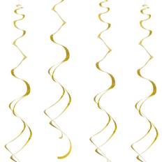 Unique Party hvirvlende guld 60 cm 8 stk Guld