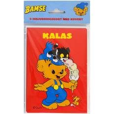Bamse Invitationskort med Kuvert 8-pak