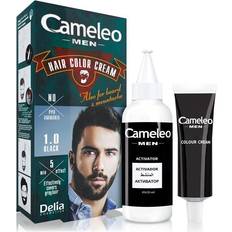 Beard dye Delia Cosmetics Men Cameleo cream coloring hair, beard and mustache black 1op No. 1.0 30ml