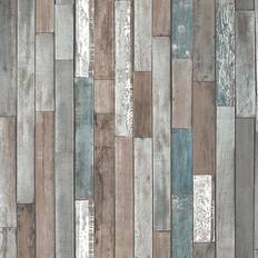 Wallpapers Fine Decor Wood Planks Wallpaper Blue FD40888