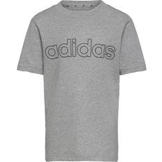 adidas Junior Essential Tee - Medium Grey Heather/Bold Blue (GS0195)