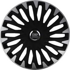 OMP Hjulkapsel Stinger Speed Sort Sølvfarvet 13" (4 uds)