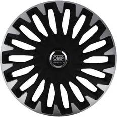 Llantas de coche OMP OMP-Tapacubos Stinger Speed Negro Plateado 13" (4 Uds)