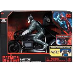 DC Comics Batman DC Comics 6060490 Batcycle RC Rider Action Figure, Official Movie Styling, Kids Toys for Boys and Girls Ages 4 and Up