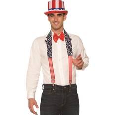 North America Accessories Bristol Novelty Mens USA Patriotic Collar and Braces Set