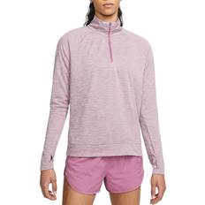 Nike Pacer 1/4-Zip Running T-shirt Women - Light Bordeaux/Heather/Reflective Silver