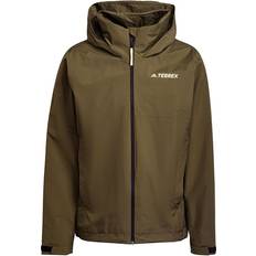 Terrex multi rain adidas Terrex Multi Rain.RDY Two-Layer Rain Jacket - Focus Olive