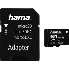 Hama MicroSDXC Class 10 UHS-I U1 V10 80MB/s 128GB + Adapter