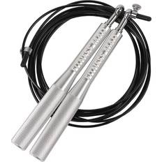 Silver Träningshopprep Fitness Mad Ultra Speed Rope Black/Silver One Size