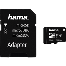 Hama MicroSDHC Class 10 UHS-I U1 V10 80MB/s 32GB + Adapter