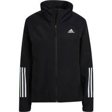 Adidas XS Rain Clothes Adidas Women BSC 3-Stripes Rain Rdy Jacket - Black