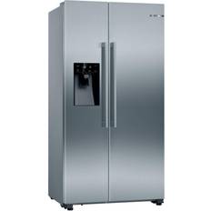 Bosch Freestanding Fridge Freezers - Side-by-side Bosch KAD93VIFPG Grey, Stainless Steel