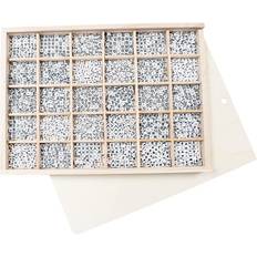 PlayBox Numbers & Letter Beads Wooden Box 1500pcs