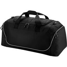 Solid Colours Duffle Bags & Sport Bags Quadra Teamwear Jumbo Kit Duffle Bag 2-pack - Black/Light Grey