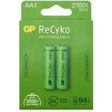 Aa rechargeable batteries GP Batteries ReCyko Rechargeable AA 2100mAh 2-pack