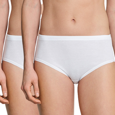 XXL Onderbroeken Schiesser Original Classics Fine Rib Hipster Brief 2-pack - White