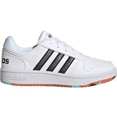 Adidas Kid's Hoops 2.0 - Cloud White/Core Black/True Orange