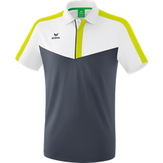 Erima Squad Polo Shirt Men - White/Slate Grey/Bio Lime