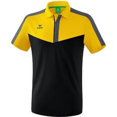 Erima Squad Polo Shirt Men - Yellow/Black/Slate Grey