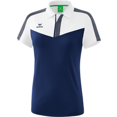 Erima Squad Polo Shirt Women - White/New Navy/Slate Grey