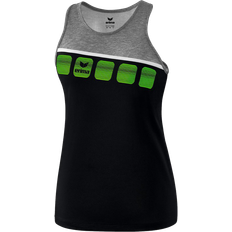 Soccer Tank Tops Erima 5-C Tank Top Women - Black/Grey Marl/White