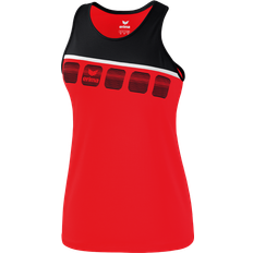 Black Tank Tops Children's Clothing Erima Kid's 5-C Tank Top - Red/Black/White